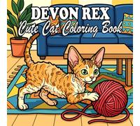 Devon Rex Coloring Book: Cute & Cozy Curly Cats for Kids and Adults