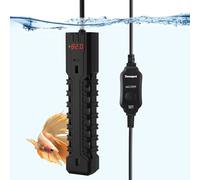 Devopet Calentador de acuario de 200 W, calentador de pecera ajustable, con pantalla digital, protección contra sobrecalentamiento y protección contra funcionamiento en seco, para agua de 20 a 40