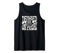 Devops Engineer Deployed On Friday Sysadmin Humor Camiseta sin Mangas