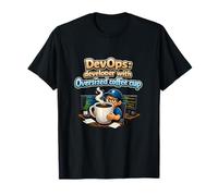 Devops Programador de Tazas de café de Gran tamaño Humor Adulto Camiseta