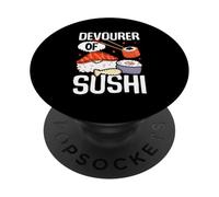 Devorador del Sushi PopSockets PopGrip Adhesivo