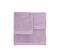Devota & Lomba Rayas - Juego de 3 Toallas, Color Lila, 35 x 35 cm