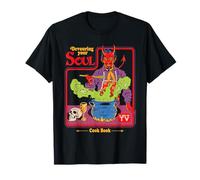 Devouring Your Soul Satan Retro Vintage Funny Adult Humor Camiseta