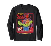 Devouring Your Soul Satan Retro Vintage Funny Adult Humor Manga Larga