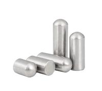 DeVow 10~50 Uds M1 M1.5 M2 M2.5 M3 M4 M5 M6 304 Acero inoxidable cabeza redonda sólida pasador cilíndrico localización pasadores(M3-20pcs,30mm)