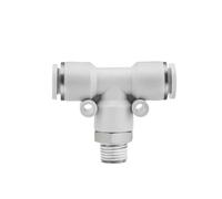 DeVow 5 uds 4mm 6mm 8mm 10mm 12mm 14mm 16mm Tubo a M5 1/8 "1/4" 3/8 "1/2" BSP hilo femenino macho conector de tubería neumática de aire blanco(PB,10-02 5PCS_SIZE)