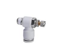 DeVow 5 uds 4mm 6mm 8mm 10mm 12mm 14mm 16mm Tubo a M5 1/8 "1/4" 3/8 "1/2" BSP hilo femenino macho conector de tubería neumática de aire blanco(SL,10-04 5PCS_SIZE)