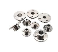 DeVow Acoplamiento de brida rígida (1/2/5 unidades) de 3/3,17/4/5/6/6,35/7/8/10/11/12 mm for eje guía de motor con llave de tornillo(10mm-2pcs)