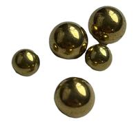 DeVow Bolas de latón de precisión sólidas H62, diámetro 1/1,8/2/2,2/3/3,5/4/5/6/7/8/9/10/20/30/40/50/60 mm, 1/2/5/10/50/100 unidades(4.763mm(100pcs))