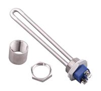 DeVow Calentador de rosca con rosca NPT de 1 pulgada, 12 V, 150 W/300 W, 24 V, 600 W, 120 V, 1 kW/2 kW, elemento calefactor de acero inoxidable 304.(As the picture shown,120V 1000w)