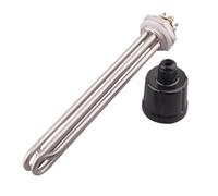 DeVow Calentador eléctrico DN32, rosca de 42 mm, elemento calefactor SUS304, 220 V, potenciador tubular, 3 kW, 4,5 kW, 6 kW, 9 kW, 380 V, 12 kW(4,12kw)