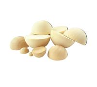 DeVow Cuentas de madera natural sin terminar, semiperlas de madera, cabujón plano, for manualidades, juguetes y decoración del hogar, diámetro de 10 mm a 90 mm.(35mm-2pcs)