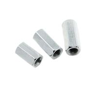 DeVow Hembra de M3 M4 M5 M6 a los pilares hexagonales del espaciador del perno prisionero del espaciador plateado cinc femenino(30mm,M4 5pcs)