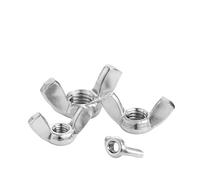 DeVow Lote de 10 tuercas de mariposa de acero inoxidable/zinc, M3, M4, M5, M6, M8, M10 y M12, de apriete manual, DIN315.(Zinc Plated Steel,M12 x10pc)