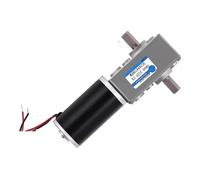 DeVow Motor eléctrico de Doble Eje, Alto par y Bajas revoluciones, micromotor de Engranaje helicoidal 5840-31ZYS(16RPM_24V)