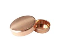 DeVow Tapa de extremo ID de 3/8 "-6" 15-159mm, tapón de copa de soldadura de alimentación de extremo de cobre 99.9%, accesorio de lumbrería for aire acondicionado(ID 22mm Wall 1.0mm)