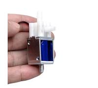 DeVow Válvula Solenoide Micro eléctrica de 3 vías, 6V CC, 12V, 24V, 2 Posiciones, N/ON/C, válvula de Control de Aire de Tres vías, Abierta Normal y Cerrada Normal(12V)