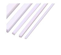 DeVow Varilla cuadrada blanca de plástico ABS de 500mm de longitud for fabricación de modelos de arquitectura 1x1 1,5x1,5 2x2 3x3 4x4 5x5 6x6mm(6x6x500mm 10Pcs)