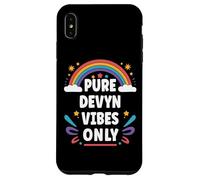 Devyn Vibes Only Cute Retro Girls Devyn Name Carcasa para iPhone XS MAX