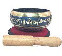 Devyom Cuenco tibetano de Buda de la compasión, cuenco tibetano para cantar om Mani Padme Hum