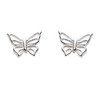 Dew 4035hp - Pendientes de plata de ley con cierre de mariposa a presión