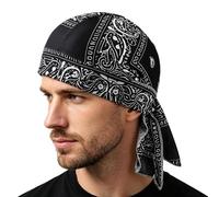 Dew Rags For Men - Breathable Cooling Headscarf Sweat Wicking Bandana, Lightweight Performance Cycling Helmet Liner, Athletic Moisture Control Headwrap, Quick Dry Skull Cap Sport Sun Hat | For Athlete