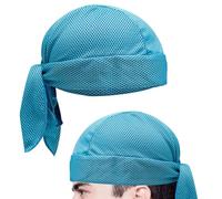Dew Rags, Sweat Wicking Doo Rag, Refreshingly Cool Design, Cooling Breathable Fabric, Moisture Control Fit, Lightweight Outdoor Comfort, for Motorcycle Biking Hiking Sports Fitness, 19.69 inches