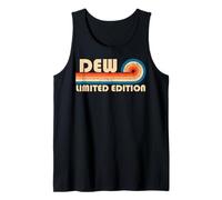 DEW Surname Retro Vintage 80s 90s Birthday Reunion Camiseta sin Mangas