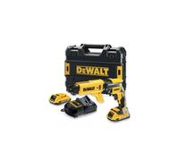 DEWALT 18V XR 5Ah Li-Ion inalámbrico Destornillador para paneles de yeso sin escobillas con 2 baterías y cargador en caja TSTAK DCF620P2K-QW