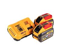 DEWALT 2 baterías DCB547 18 V/54 V XR FLEXVOLT 9.0ah + Cargador rápido DCB118, 18 V, Amarillo