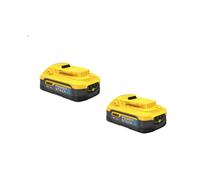 Dewalt 2 Pack DeWalt 18V XR Powerstack con batería de repuesto, 1.7Ah con tecnología de batería de bolsa DCBP034E2-XJ