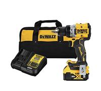 DEWALT 20V MAX* XR® Kit de taladro/destornillador inalámbrico sin escobillas de 1/2 pulgada (DCD800P1), amarillo