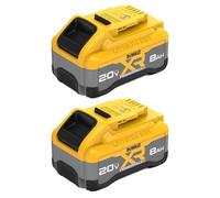 DEWALT 20V MAX XR POWERPACK, batería de iones de litio de 8 Ah, paquete de 2 (DCB2108-2)