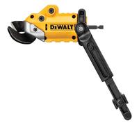 DEWALT Accesorio para taladro de corte de metal, listo para impacto, cabezal giratorio de 360 grados, corta material de 18 GA (DWASHRIR) (amarillo, negro)