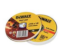 Dewalt Accesorios - Juego 10 Discos de Lija Inoxidable 115 X 1 mm en Caja de Metal Art.Dt3506 dewalt