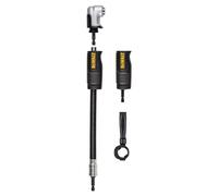 DEWALT Adaptador de taladro en ángulo recto, FlexTorq, sistema 4 en 1, compacto, eje flexible recto, 12 pulgadas (DWAMRASETFT)