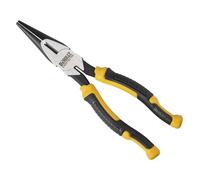 Dewalt Alicates de punta larga de 200 mm. Hechos de acero al cromo vanadio para un rendimiento fiable. Con profundidad de dureza mejorada para mayor durabilidad.