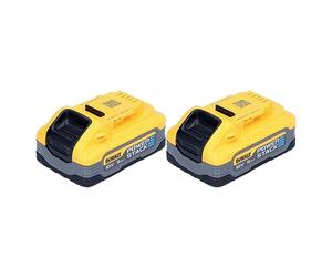 DeWALT Batería Deslizante DCBP518H2 POWERSTACK™ Paquete Doble | 18 V 5.0 Ah | La tecnología de celdas apiladas proporciona un rendimiento térmico superior para ayudar a mejorar la durabilidad y la vida