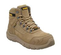 DEWALT Botas de trabajo Milburn para hombre, impermeables, piel nobuk, punta de acero, S7, piedra, 42 EU