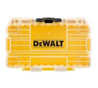 Dewalt Caja de herramientas, tapa transparente, bandeja extraíble, apilada, tornillos y brocas, tamaño pequeño
