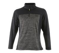 DeWALT Charlotte-Jersey elástico con Cremallera de un Cuarto para Mujer, Ajuste clásico Top utilitario de Trabajo, Gris/Negro, 40