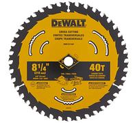 DEWALT Circular Saw Blade, 8 1/4 Inch, 40 Tooth, Cross Cutting (DWA181440)