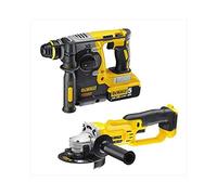 DEWALT CPROF393 - KIT = DCH273P2 Martillo Electroneumático sin escobillas con 2 baterías Li-Ion 5,0Ah + DCG412N Amoladora