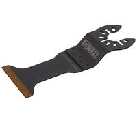 DEWALT Cuchilla oscilante para madera con clavos, ancha, recubierta de nitruro de titanio (DWA4204), color negro