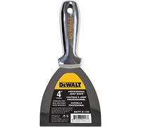 DEWALT Cuchillo para juntas de acero inoxidable de 4 pulgadas, hoja de masilla de metal pulido de una sola pieza | 2-404