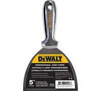 DEWALT Cuchillo para juntas de acero inoxidable de 5 pulgadas, hoja de masilla de metal pulido de una sola pieza | 2-405