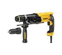 DEWALT D25134K-QS - Martillo Perforador con Cable, 2,8J, Capacidad de Perforación 24 mm Hormigón,13 mm Metal y 30 mm Madera, 3 Modos, Funcionamiento 0-1500 rpm y 5500 golpes/min