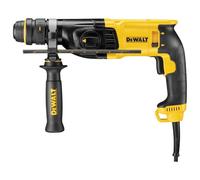 DEWALT D25134K-QS - Martillo Perforador con Cable, 2,8J, Capacidad de Perforación 24 mm Hormigón,13 mm Metal y 30 mm Madera, 3 Modos, Funcionamiento 0-1500 rpm y 5500 golpes/min