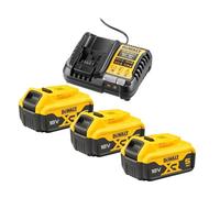 DEWALT DCB1104P3-QW - Kit de 3 baterias 18V XR y cargador Multi Voltage 4A