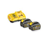 Kit 2 Baterías carril XR FLEXVOLT 54V/18V Li-Ion 9Ah y Cargador XR FLEXVOLT: 54V - 18V carril Li-Ion marca DeWalt